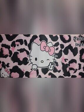 New! Hello Kitty Pink Leopard Desk Mat 12"X24"